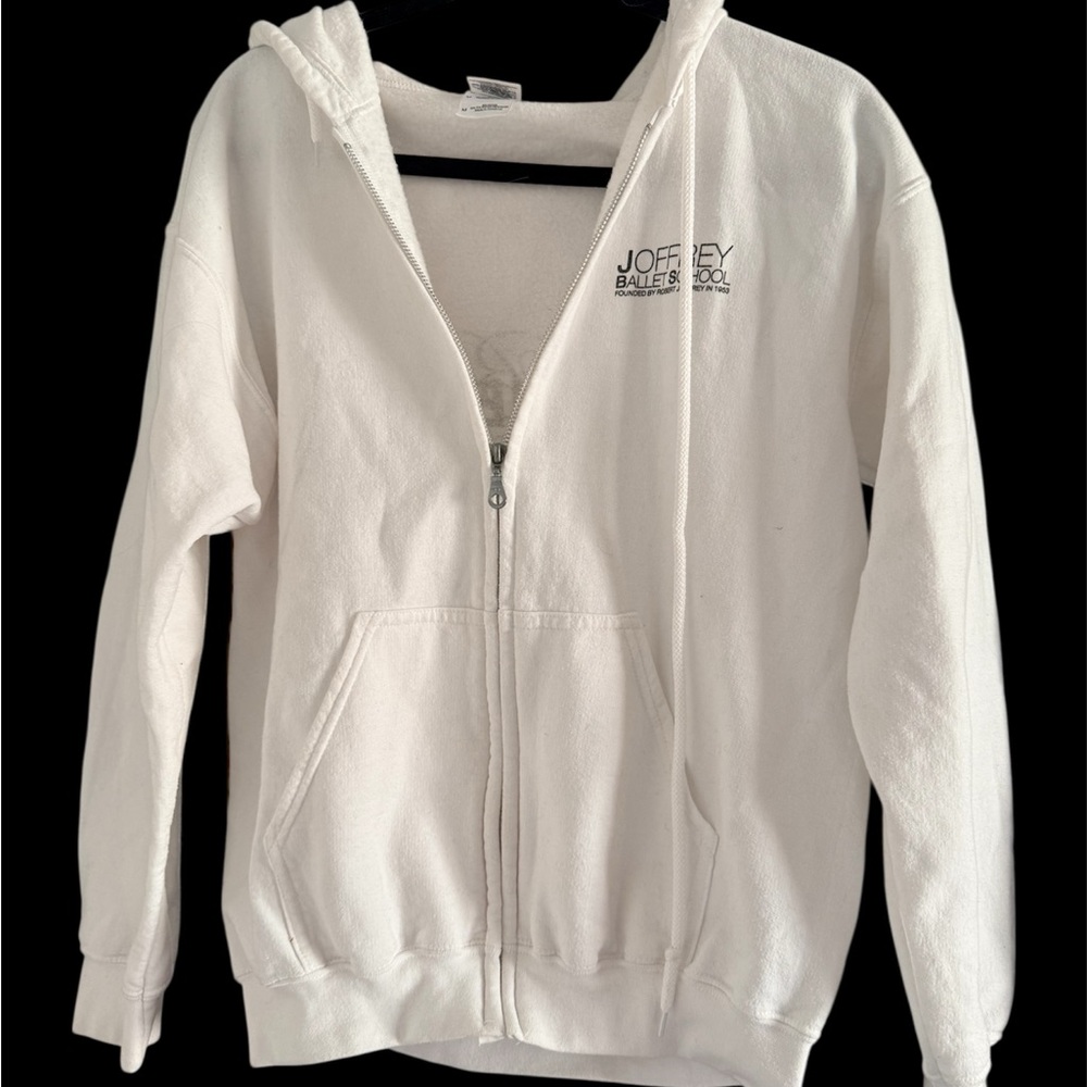 JOFFREY BALLET ZIPUP SWEATSHIRT  CUSTOMIZED WITH SWAROVSKI CRYSTALS
